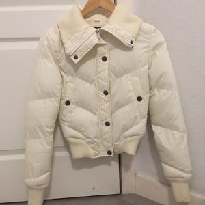 White puffer jacket
